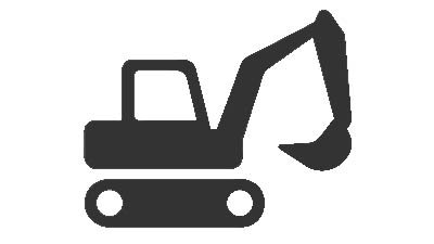 Erdbewegung und Baggerarbeiten Icon für Erdbewegung und Baggerarbeiten